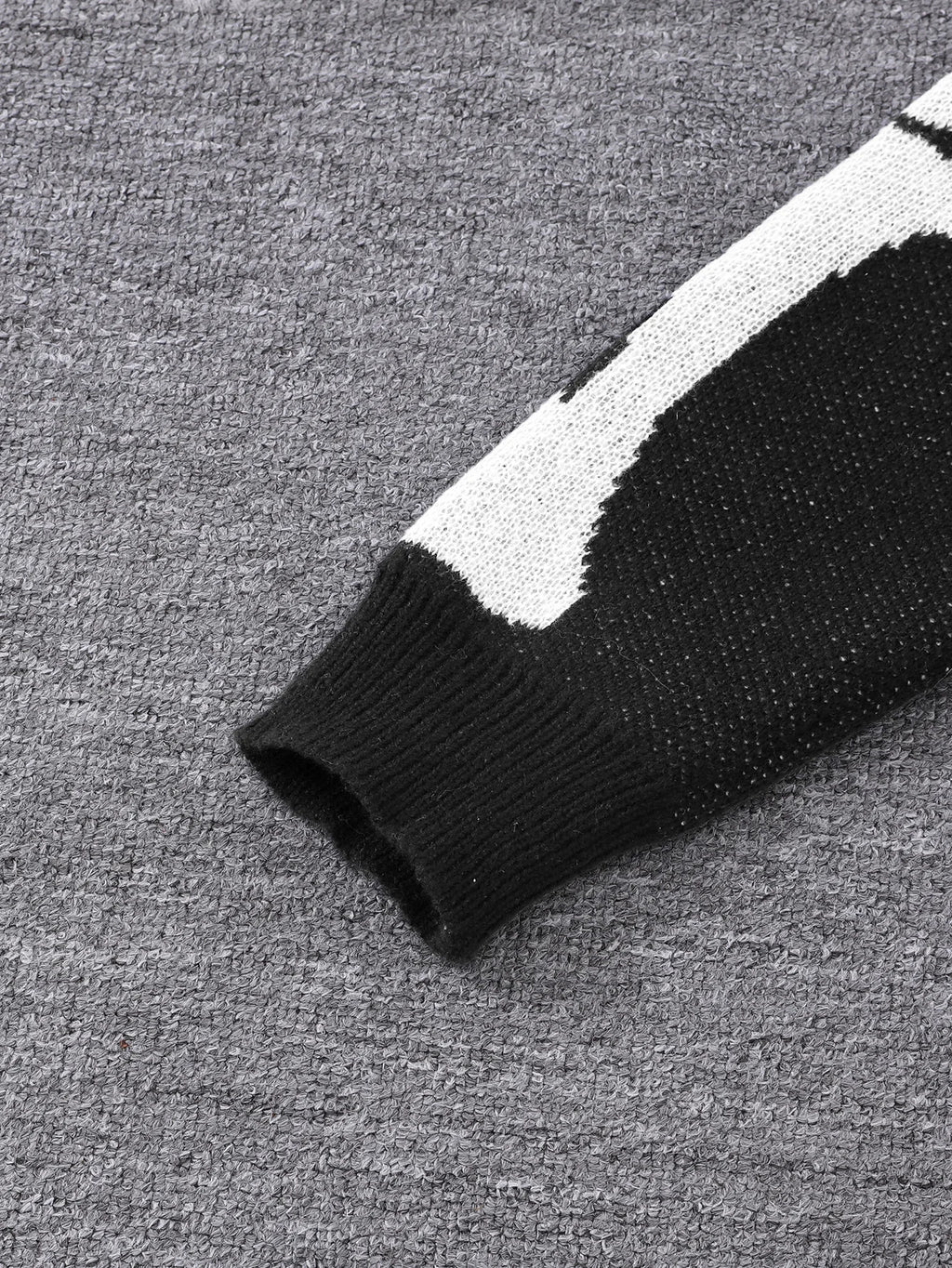 New Popular Autumn and Winter Backbone Jacquard Pattern Pullover Sweater Casual Round Neck Knitted Men's Pullover